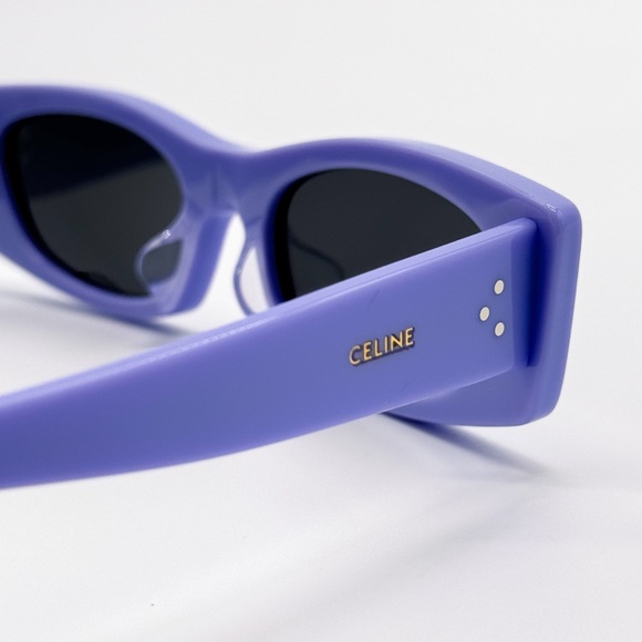 NEW CELINE CL40245U 78A PURPLE GREY SQUARE WOMEN SUNGLASSES CELINE - Picture 7 of 11